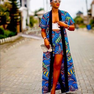 Olah Shorts & Jacket/Kimono set. - XL